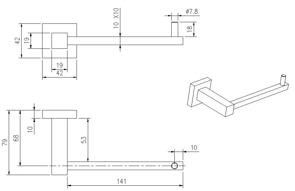 Towel Bar Holder Stainless Steel 304 Bathroom Accessories Manufacturer